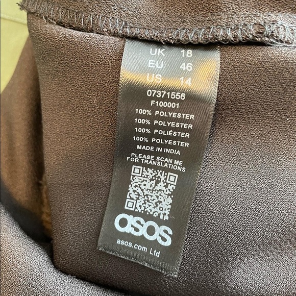 NWOT ASOS MATERNITY PAPER BAG DRESS PANTS WITH BELT - Picture 4 of 6